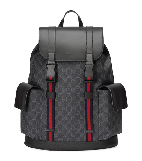 gucci men's leather backpack